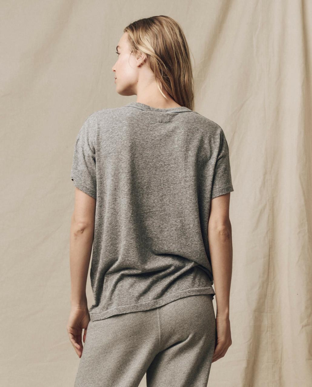 The Great. Tees | The Boxy Crew. Heather Grey - Women