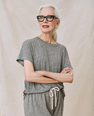 The Great. Tees | The Boxy Crew. Heather Grey - Women