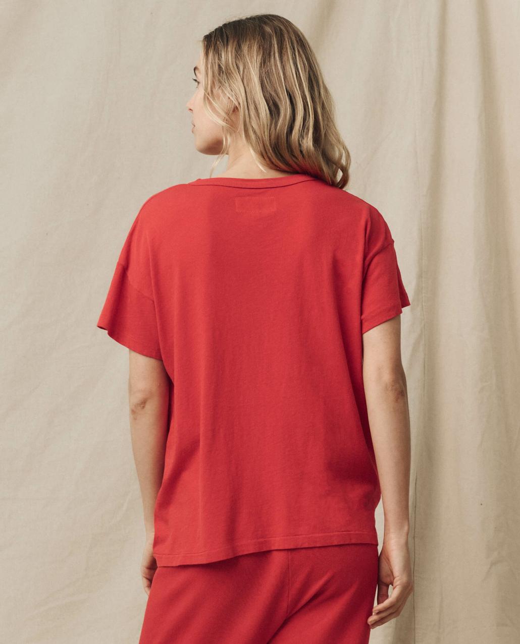 The Great. Tees | The Boxy Crew. Solid Campfire - Women