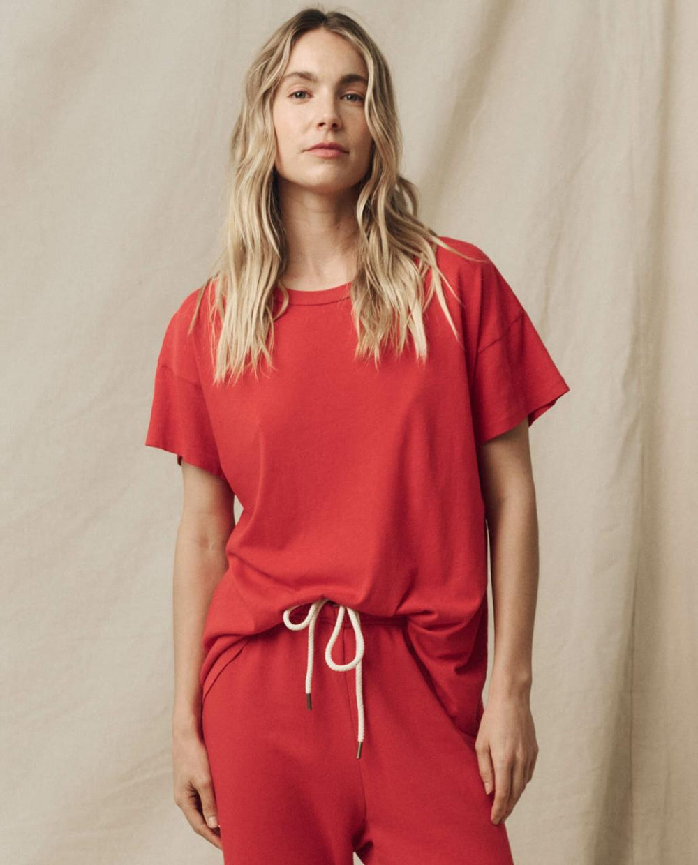 The Great. Tees | The Boxy Crew. Solid Campfire - Women