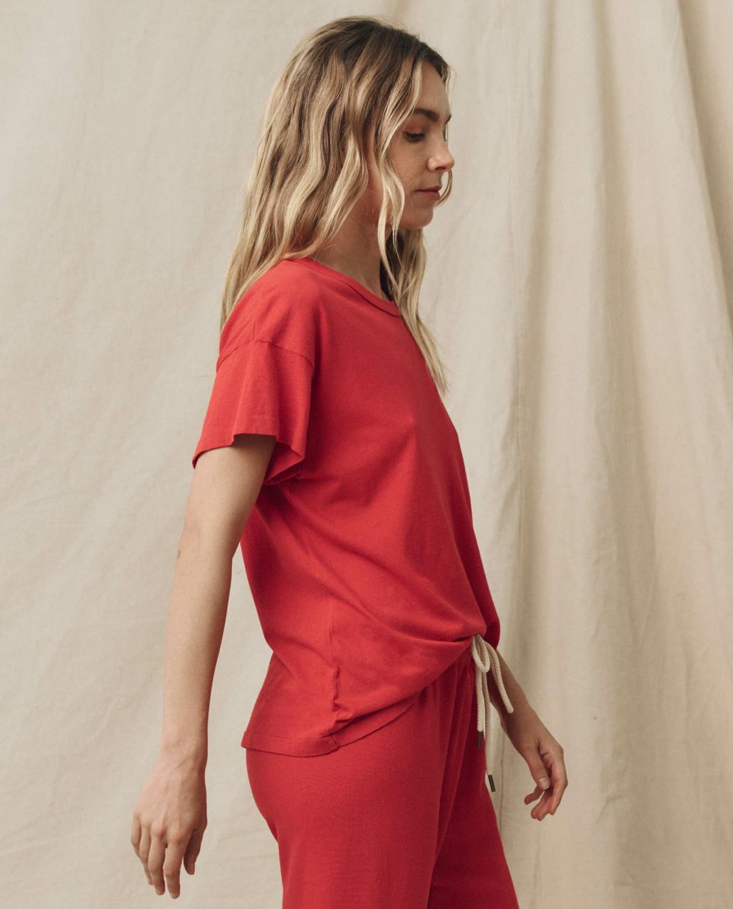 The Great. Tees | The Boxy Crew. Solid Campfire - Women