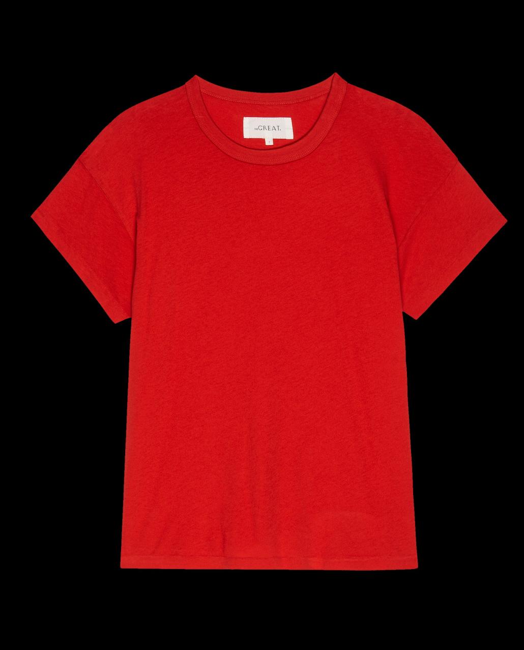 The Great. Tees | The Boxy Crew. Solid Campfire - Women