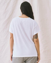 The Great. Tees | The Boxy Crew. True White - Women