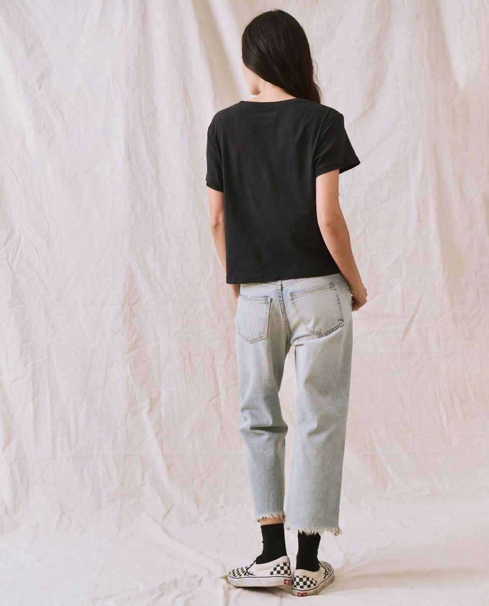 The Great. Tees | The Little Recycled Rib Tee. Night - Women