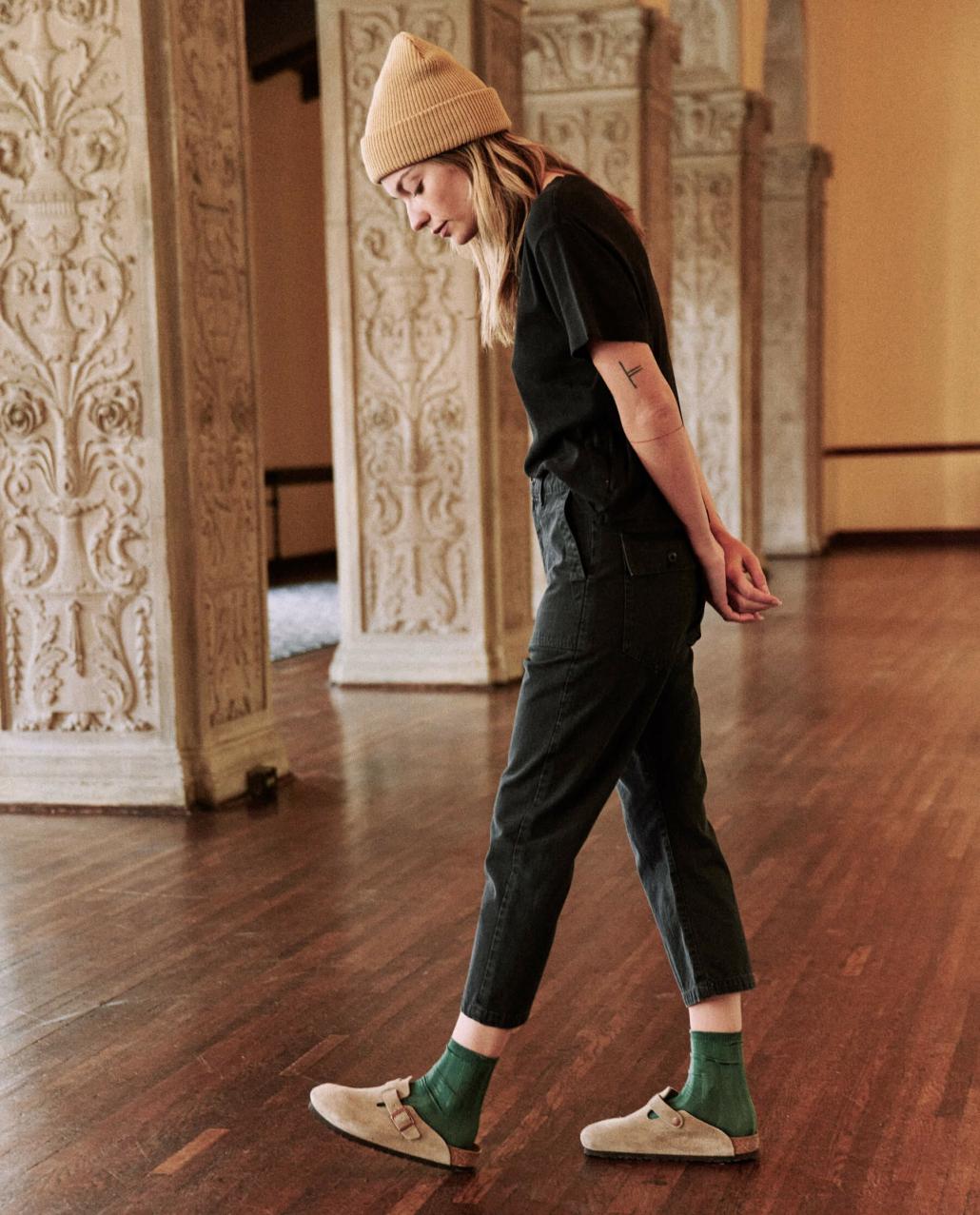 The Great. Tees | The Little Recycled Rib Tee. Night - Women