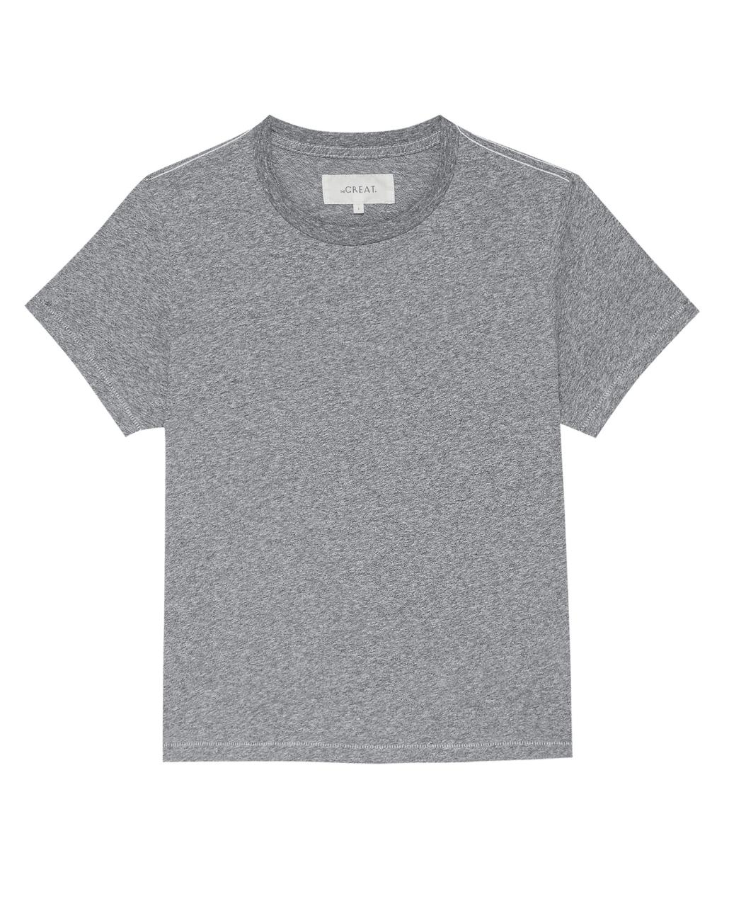 The Great. Tees | The Little Tee. Heather Grey - Women