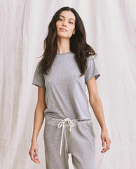 The Great. Tees | The Little Tee. Heather Grey - Women