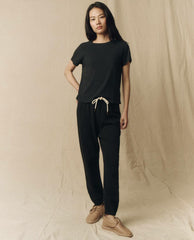 The Great. Tees | The Little Tee. Solid Almost Black - Women