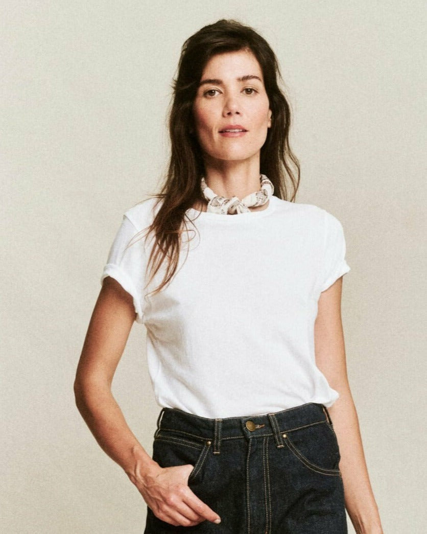 The Great. Tees | The Little Tee. True White - Women