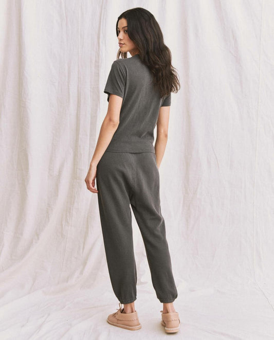 The Great. Tees | The Little Tee. Washed Black - Women