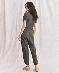 The Great. Tees | The Little Tee. Washed Black - Women