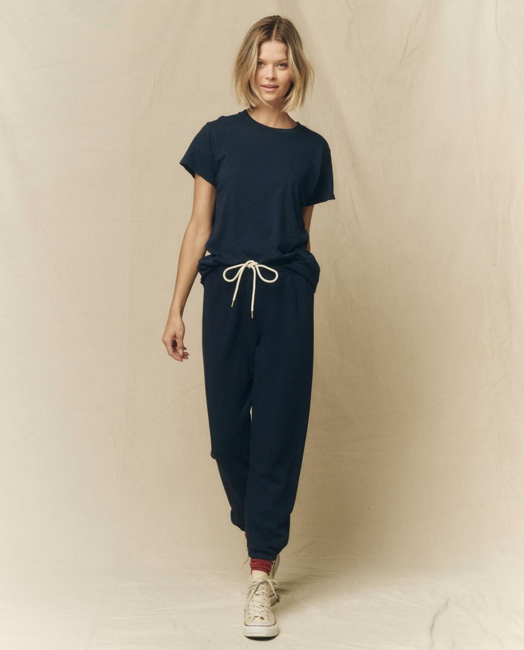 The Great. Tees | The Slim Tee. Almost Black - Women