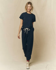 The Great. Tees | The Slim Tee. Almost Black - Women