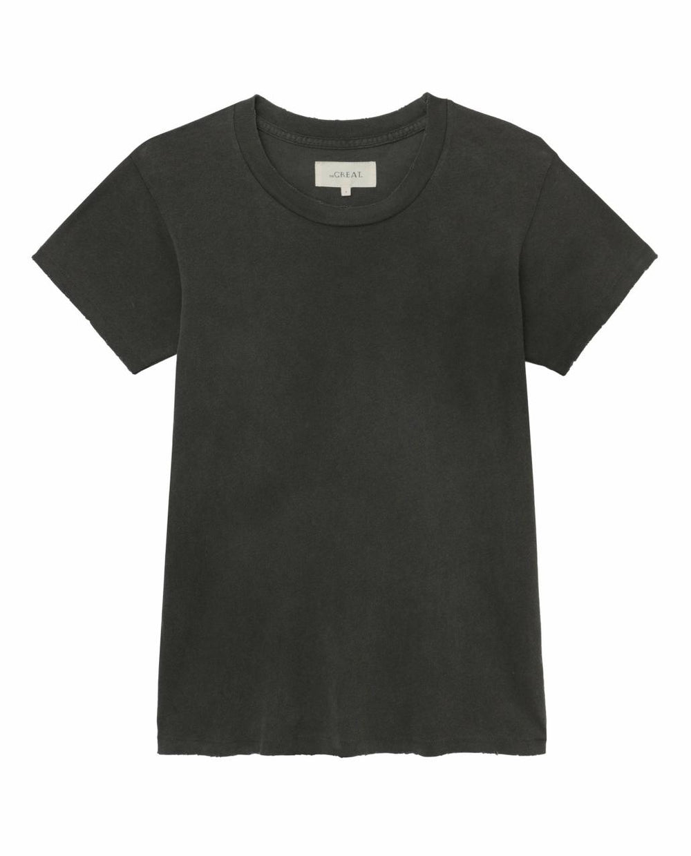 The Great. Tees | The Slim Tee. Washed Black - Women