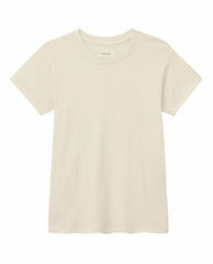 The Great. Tees | The Slim Tee. Washed White - Women