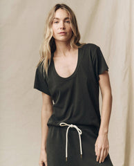 The Great. Tees | The Slim U Washed Black - Women