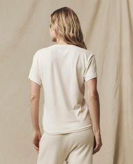 The Great. Tees | The Slim U Washed White - Women