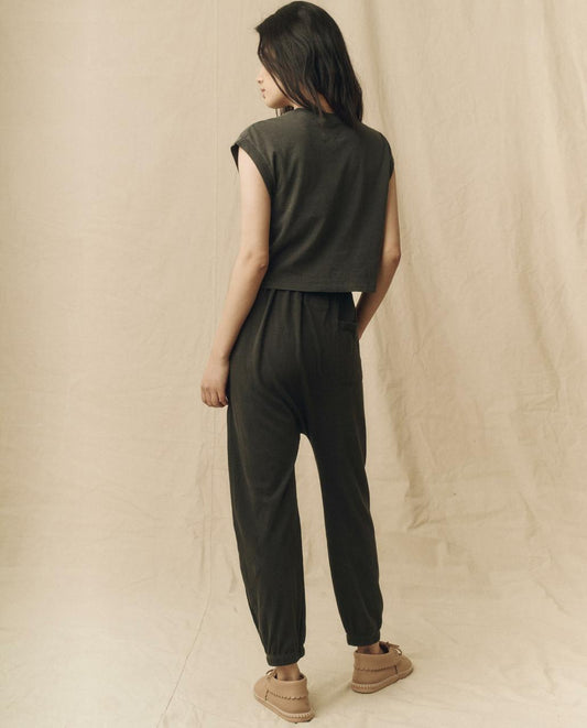 The Great. Tees | The Square Tee. Washed Black - Women