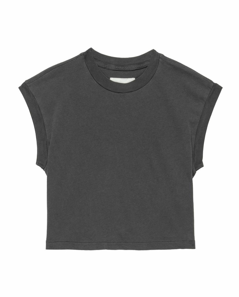 The Great. Tees | The Square Tee. Washed Black - Women