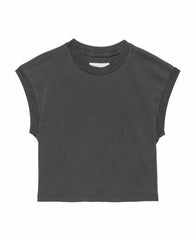 The Great. Tees | The Square Tee. Washed Black - Women