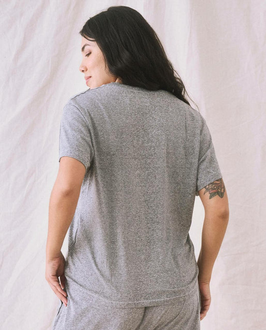The Great. Tees | The V Heather Grey - Women