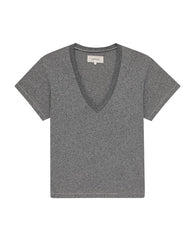 The Great. Tees | The V Heather Grey - Women