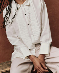 The Great. Tops | The Classic Tux Top. White - Women