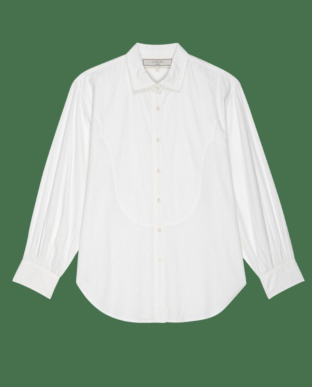 The Great. Tops | The Cowboy Tux Top. White - Women