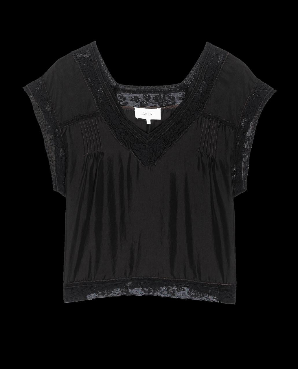 The Great. Tops | The Fortune Top. Black - Women