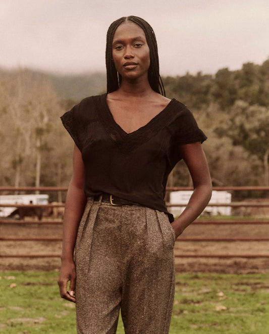 The Great. Tops | The Fortune Top. Black - Women