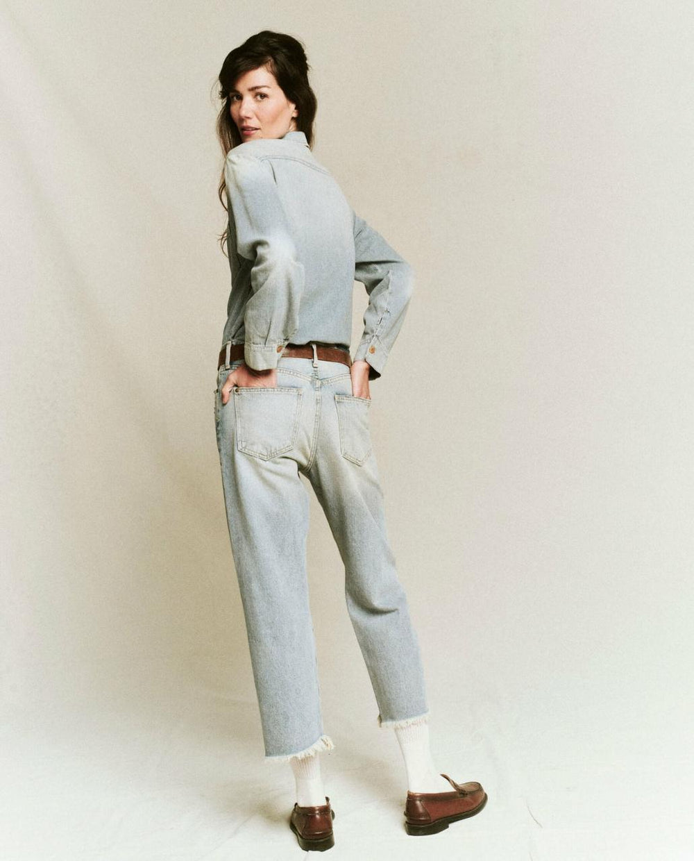 The Great. Tops | The Harbor Shirt. Asphalt Wash - Women