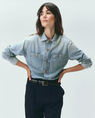 The Great. Tops | The Harbor Shirt. Asphalt Wash - Women