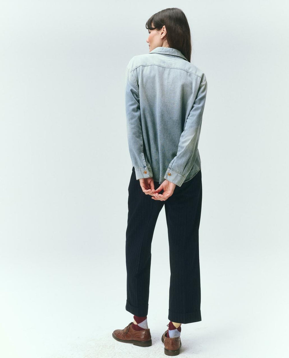 The Great. Tops | The Harbor Shirt. Asphalt Wash - Women