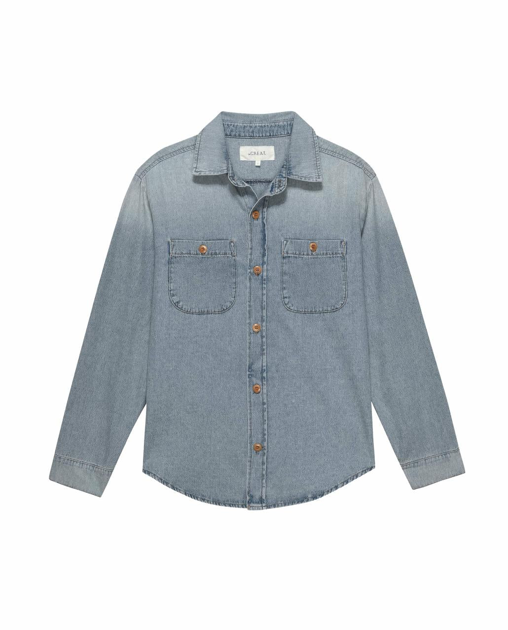The Great. Tops | The Harbor Shirt. Asphalt Wash - Women