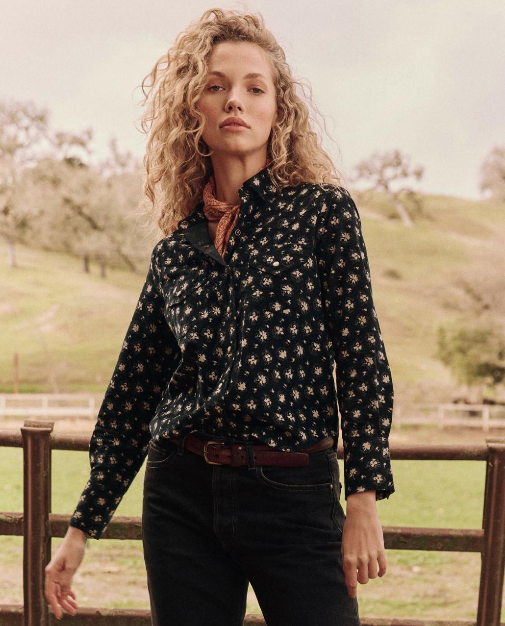 The Great. Tops | The Howdy Top. Cord Night Lily - Women
