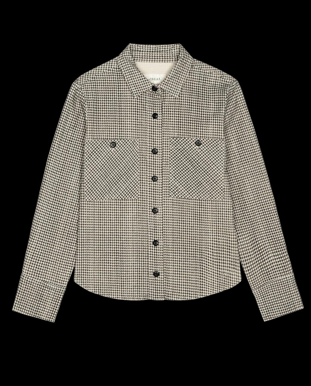 The Great. Tops | The Porter Shirt. Vintage Houndstooth - Women