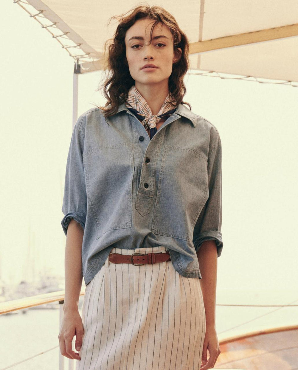 The Great. Tops | The Railway Shirt. Boiler Wash - Women