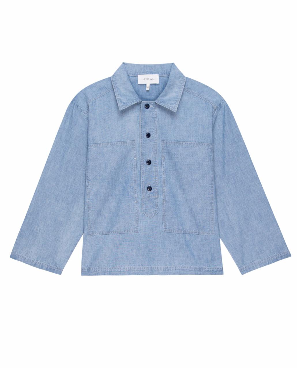 The Great. Tops | The Railway Shirt. Boiler Wash - Women