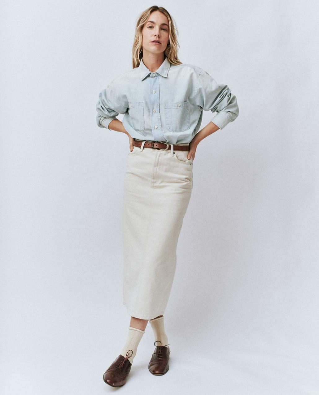 The Great. Tops | The Road Shirt. Riverbed Wash - Women