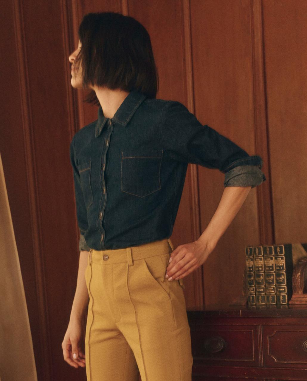 The Great. Tops | The Scouting Shirt. Rinse Wash - Women