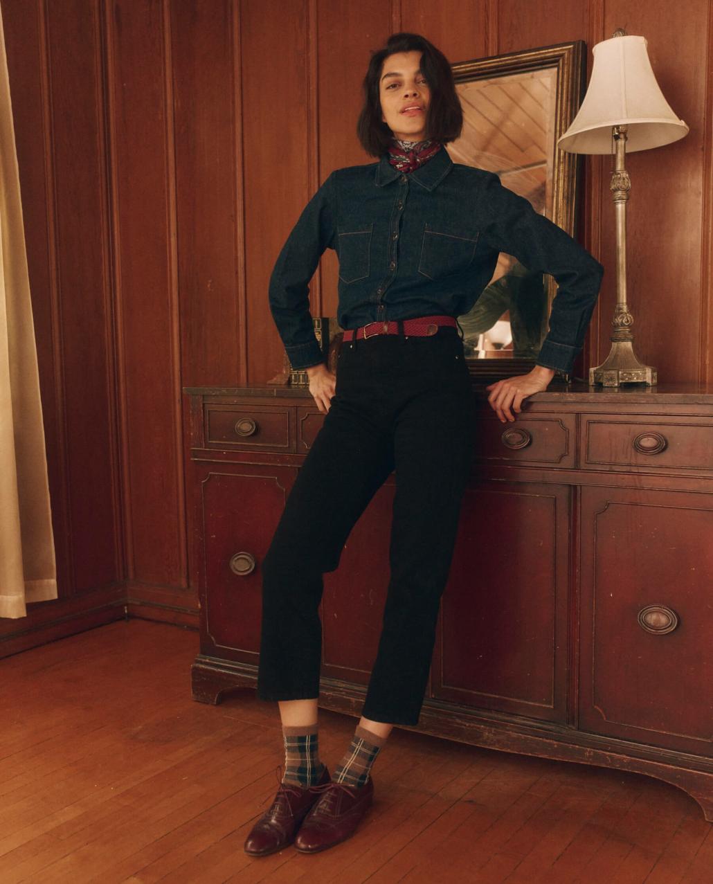 The Great. Tops | The Scouting Shirt. Rinse Wash - Women