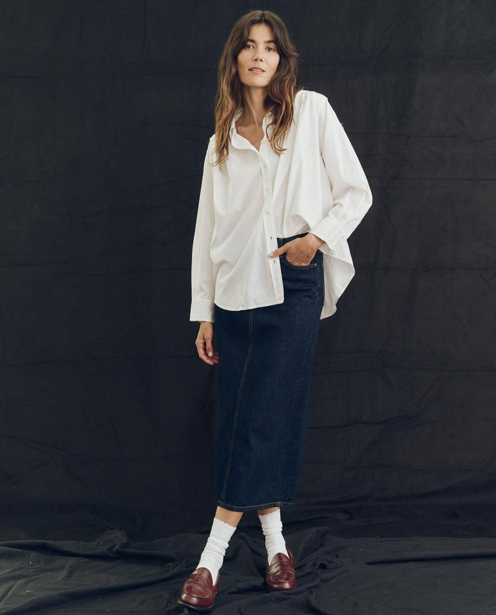 The Great. Tops | The Society Top. True White - Women