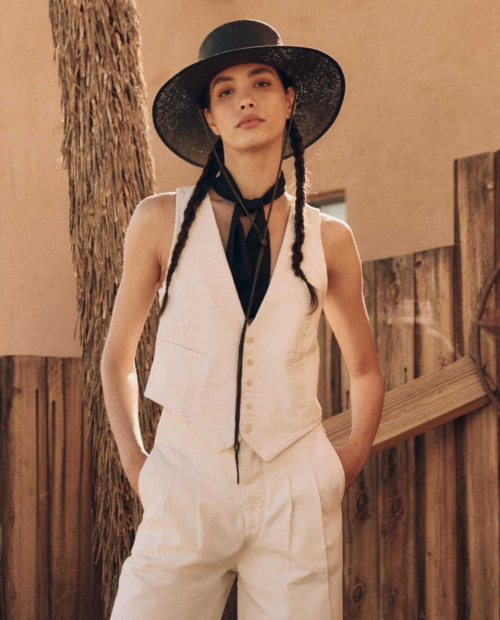 The Great. Tops | The Suit Vest. Natural Hemp - Women