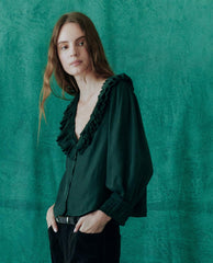 The Great. Tops | The Symphony Top. Winter Pine - Women