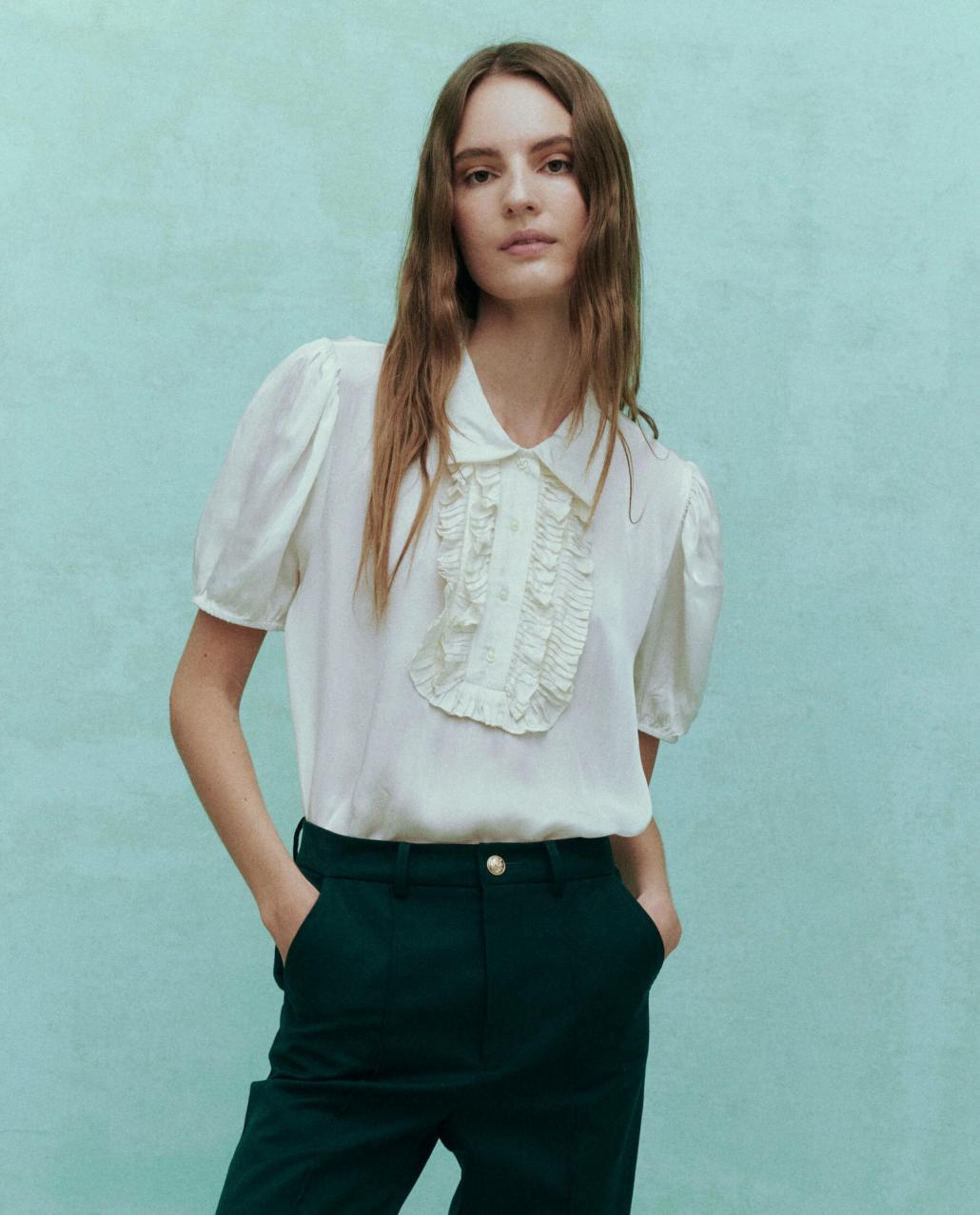 The Great. Tops | The Tribute Top. White - Women