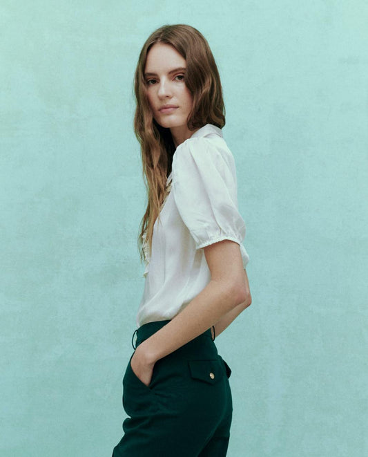 The Great. Tops | The Tribute Top. White - Women