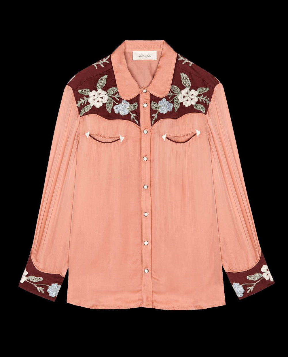 The Great. Tops | The Western Heritage Shirt. Dried Rose - Women