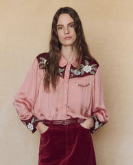 The Great. Tops | The Western Heritage Shirt. Dried Rose - Women